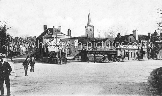 The Town from Brewery Hill, Hatfield, Hertfordshire. c.1905.